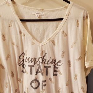 Maurices pineapple tshirt